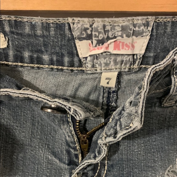 Distressed Denim Women's Shorts - Picture 2 of 7